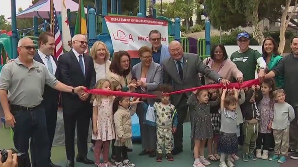 Beverly-Fairfax neighborhood playground reopens after being destroyed by arson