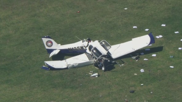 Small plane crashes on San Pedro soccer field, 2 injured