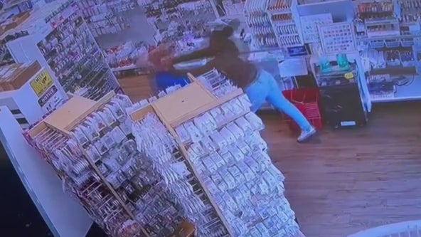 Woman forgets phone after shoplifting California nail supply store, goes back to get it