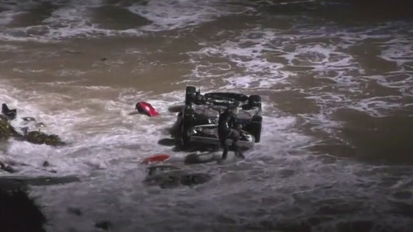 Man found dead in car that went off cliff in San Pedro