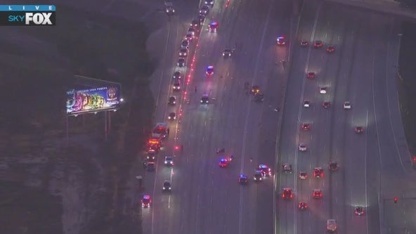 Fatal 405 Freeway crash in Carson involving Manhattan Beach police officer shuts down lanes