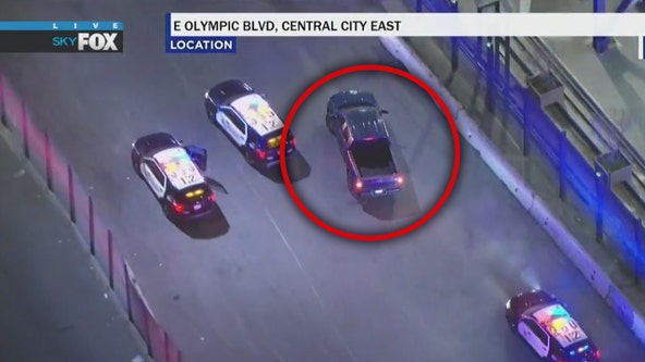 Police chase: Suspect in custody after driving backwards to evade cops in wild LA pursuit