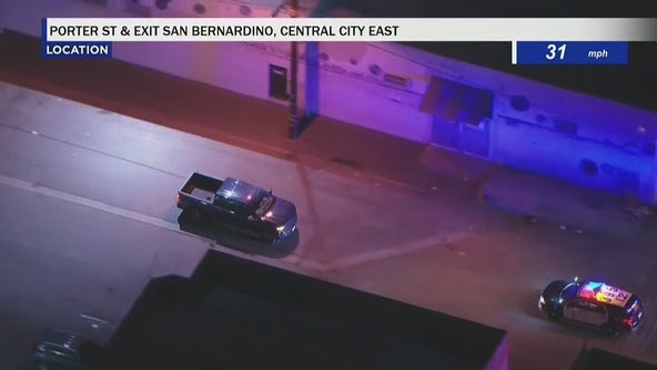 Suspect in custody after driving backwards to evade cops, running through Boyle Heights neighborhood