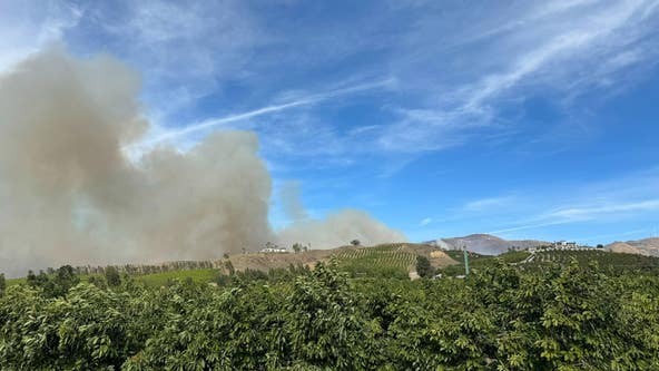 Fire erupts near Ventura County, prompts evacuation orders