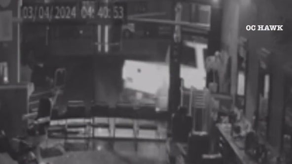 Video shows truck ripping ATM out of Orange barbershop
