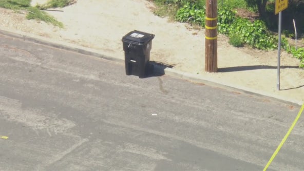 Woman found dead in trash can in LA's San Fernando Valley