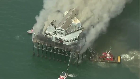 Massive fire breaks out at Oceanside Pier in Southern California