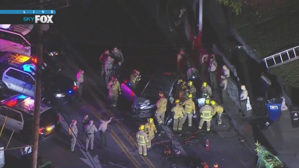 Police chase involving minors ends in horrific crash in Boyle Heights