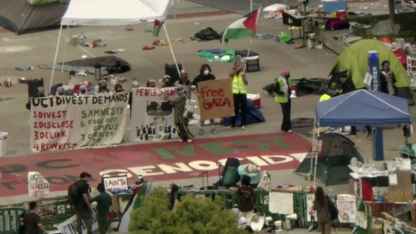 UC Irvine pro-Palestine protesters take over campus building