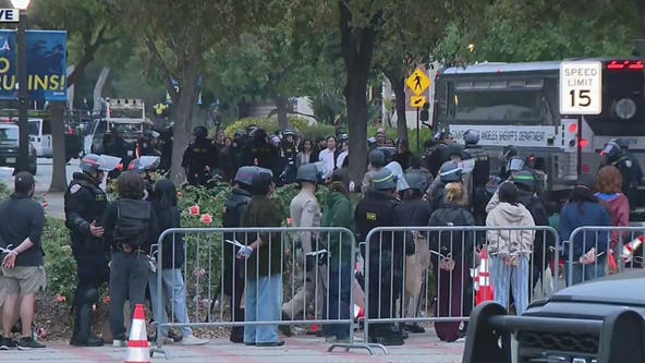 UCLA protest: Dozens detained as police dismantle pro-Palestine encampment