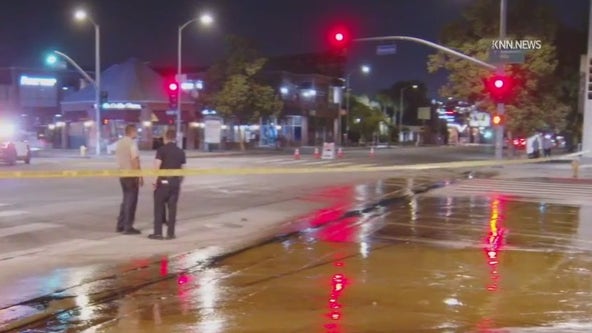 500 gallons of oil spills onto North Hollywood roadway