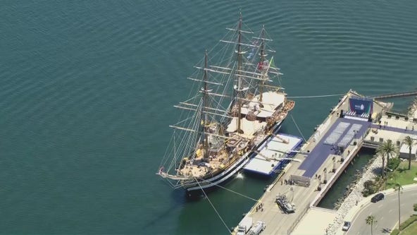 Amerigo Vespucci, 'world's most beautiful ship,' docking in Los Angeles