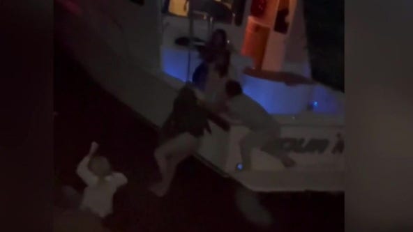 Boat crash in Long Beach: Cell phone video shows aftermath of yacht hitting jetty