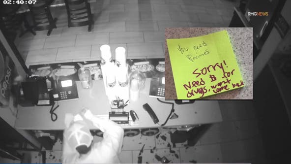 'Need money for drugs': Thief leaves apology note after San Fernando break-in