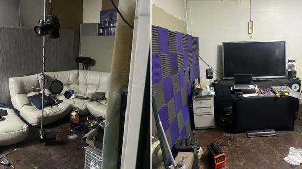 Makeshift living space discovered inside old Marine Corps hangar in Irvine; 2 arrested