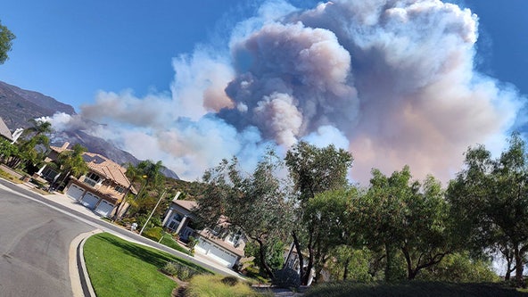 Airport Fire caused by heavy equipment; evacuations underway for Orange, Riverside counties