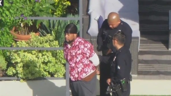 Bel Air burglary suspect taken into custody on live TV