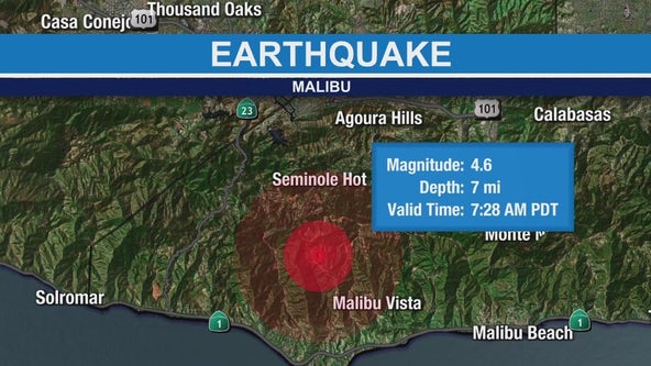 Earthquake centered in Malibu rattles Southern California