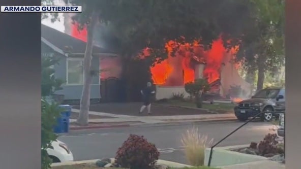 Monrovia house fire, explosion being investigated as arson