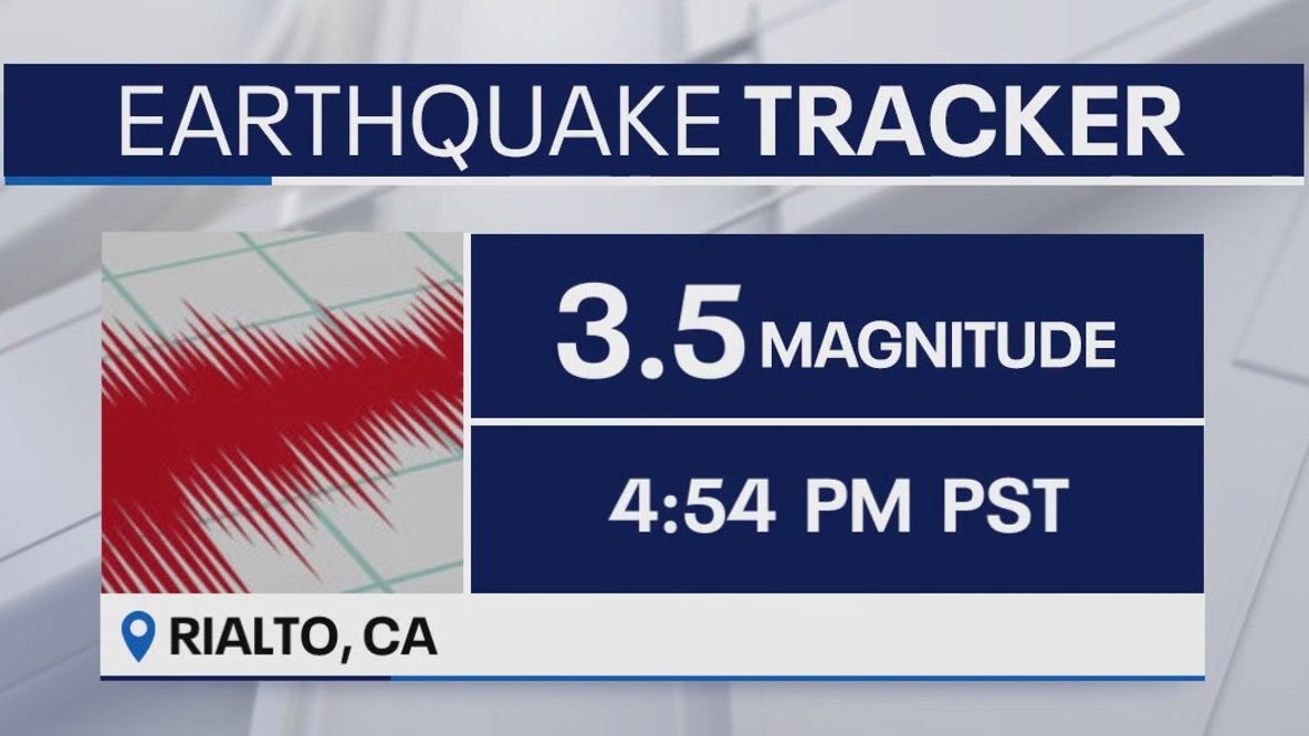 3.5M earthquake shakes near Rialto