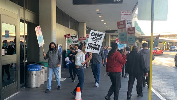 Restaurant workers strike at SFO, fliers told to bring their own meal