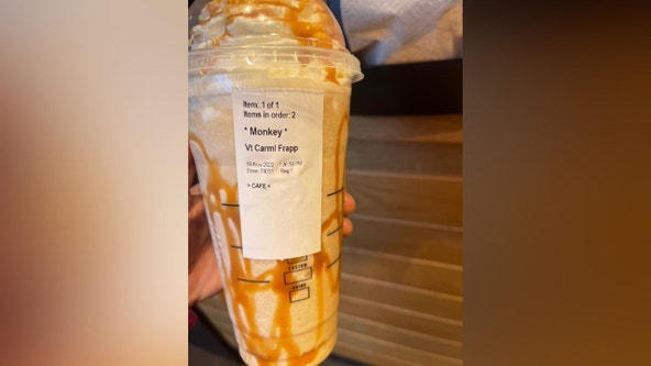 Black woman reports getting cup with 'monkey' printed as customer's name at Maryland Starbucks