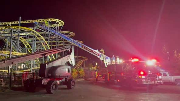 California firefighters rescue 4 teens off 65-foot high roller coaster