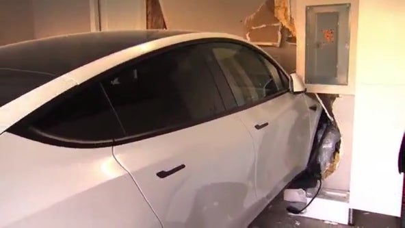 Video shows aftermath of Tesla smashing into San Ramon home