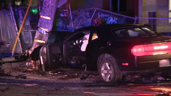 Chase, crash in Oakland leaves thousands without power
