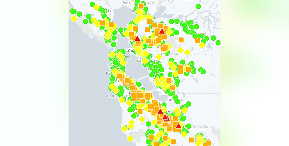Over 150,000 people without power across the Bay Area