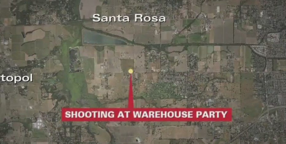 1 dead, 1 injured in warehouse party shooting, Santa Rosa police say