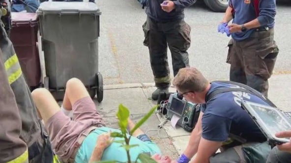 Oakland firefighters help ailing husband, finish his yardwork
