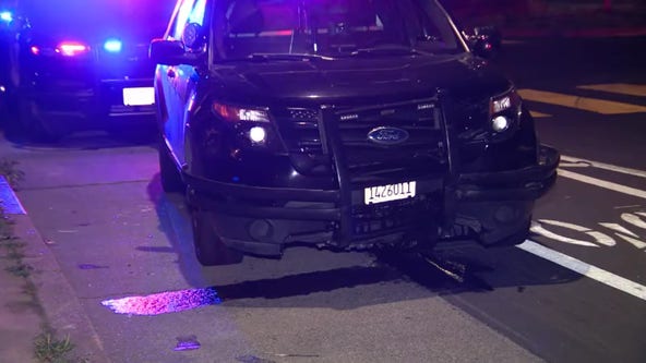 Suspected driver arrested after carjacking sedan, striking OPD vehicle