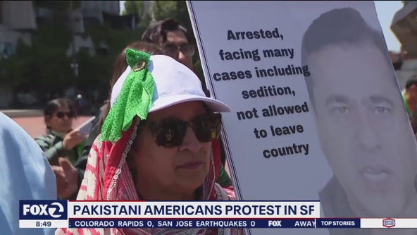 Pakistani Americans hold protest in San Francisco to bring awareness to unrest in Pakistan