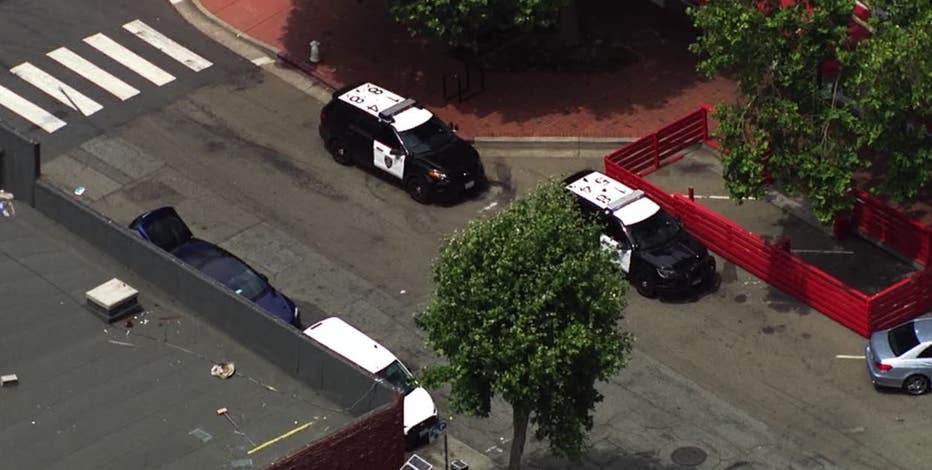 Multiple vehicles struck by gunfire in downtown Oakland