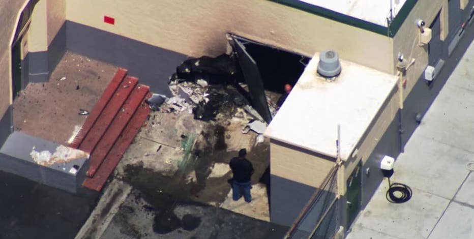 Car crashes through wall at San Jose school, igniting fire