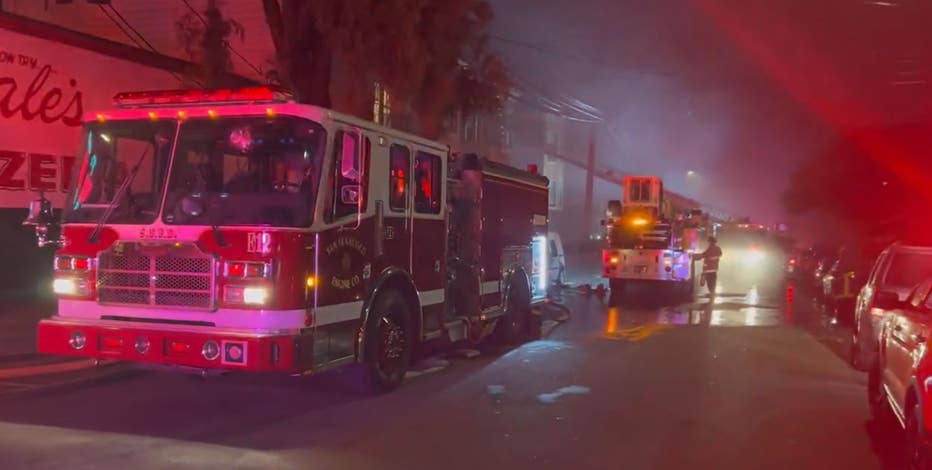 San Francisco fire rips through Sunset hardware store, apartments