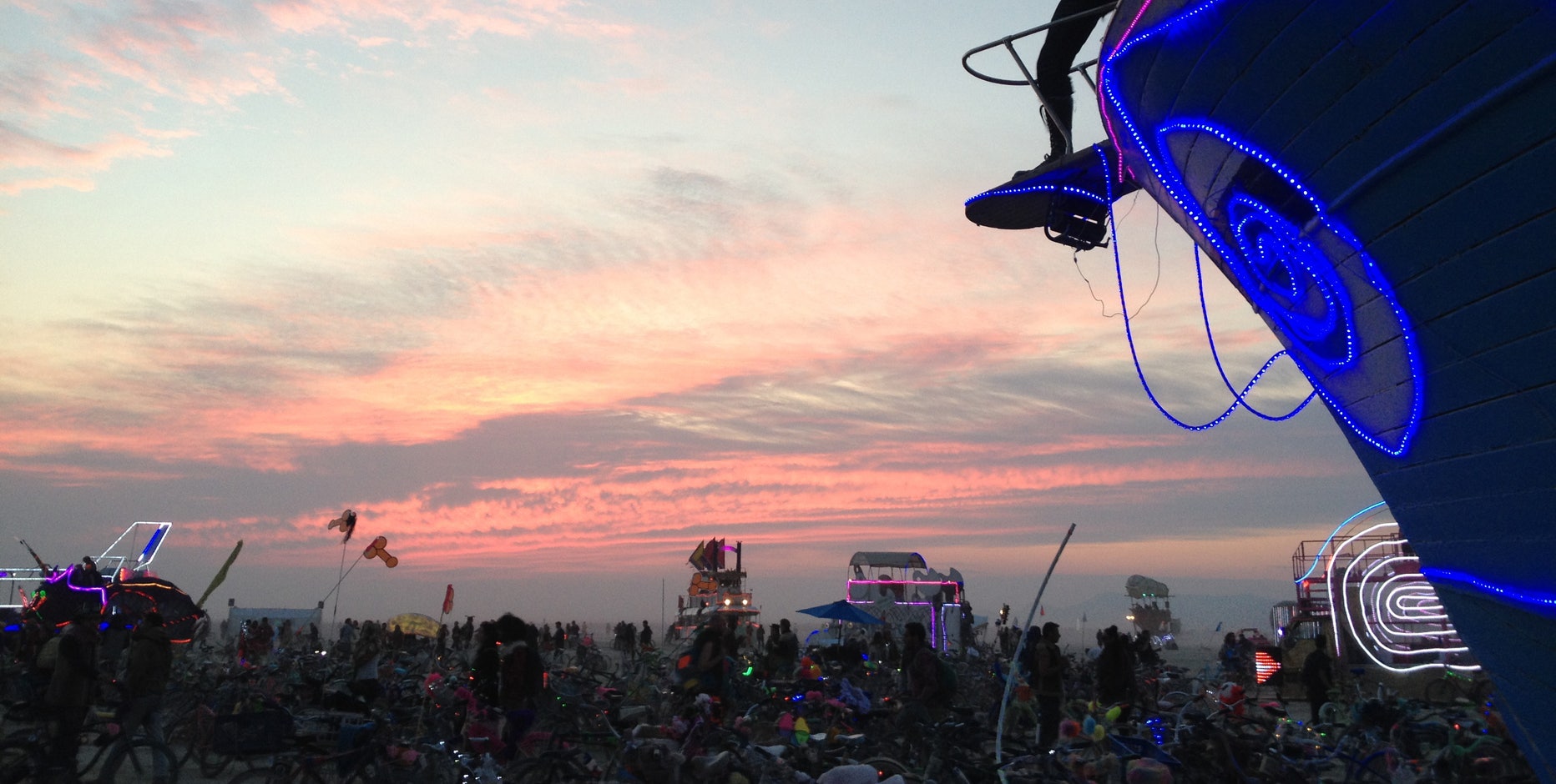 Burning Man festival soaked by monsoon downpours, leaves tens of thousands stranded in muddy mess