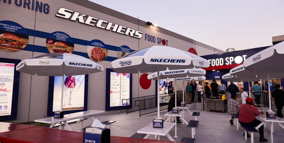 Skechers opens Costco-style food court at California store