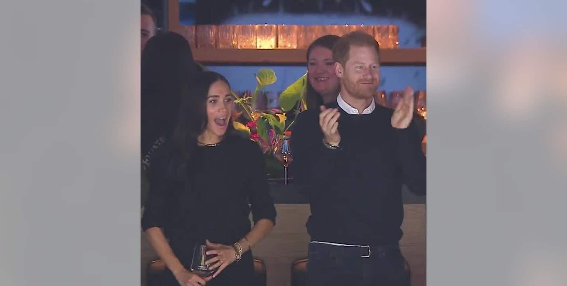 Prince Harry, Meghan Markle make surprise appearance for San Jose Sharks match-up against Vancouver Canucks