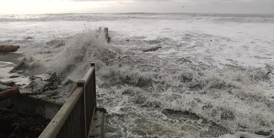 Evacuation warnings lifted after high surf and flooding shut down Santa Cruz, coastal areas