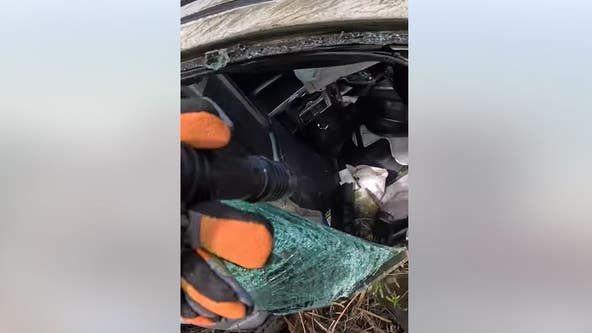 WATCH: Driver rescued after thrown 350 feet from car in Sonoma