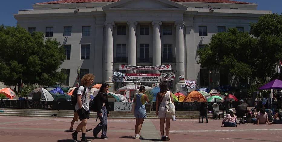 Protestors explain divestment issues at UC Berkeley as encampment continues