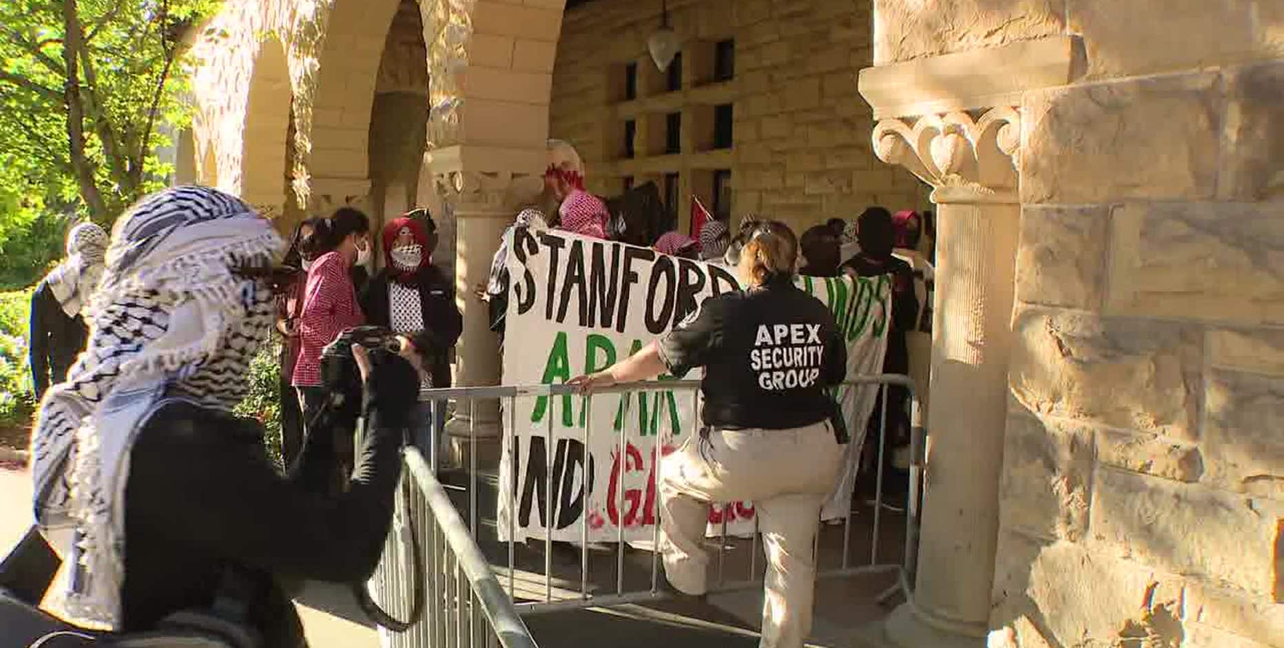 Pro-Palestine protesters take over Stanford president's office