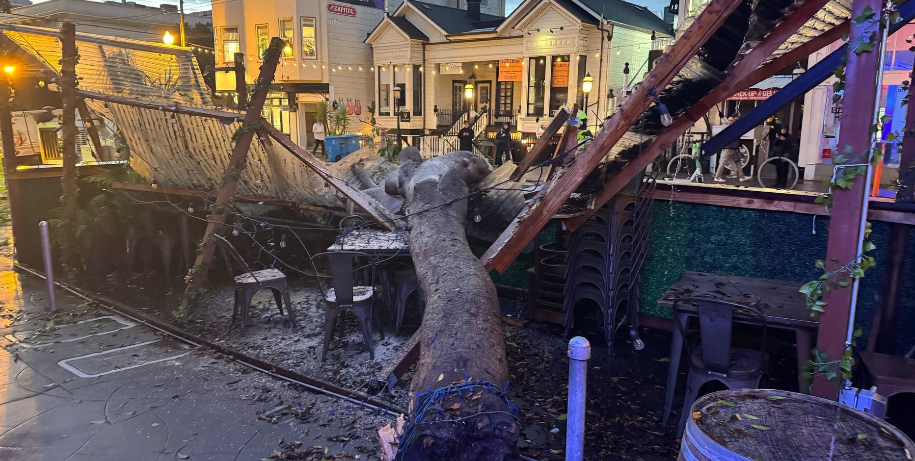 Severe thunderstorms, downed trees and power outages accompany Bay's atmospheric river