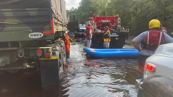 Driver killed as flooding swamps North Carolina after Tropical Storm Debby