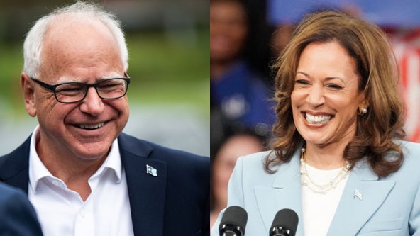 Harris, Walz hold 1st rally together in Philadelphia