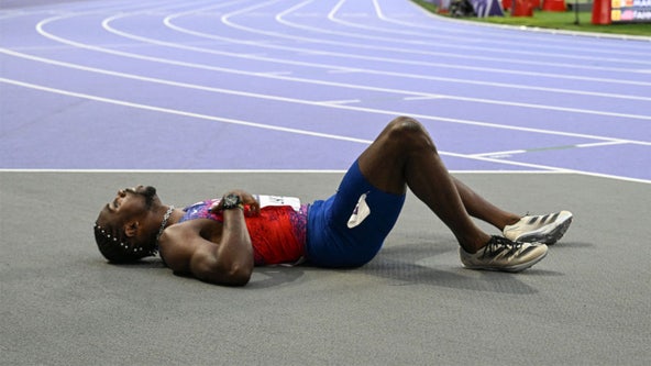 Noah Lyles wins bronze in men's 200 meters despite having COVID-19