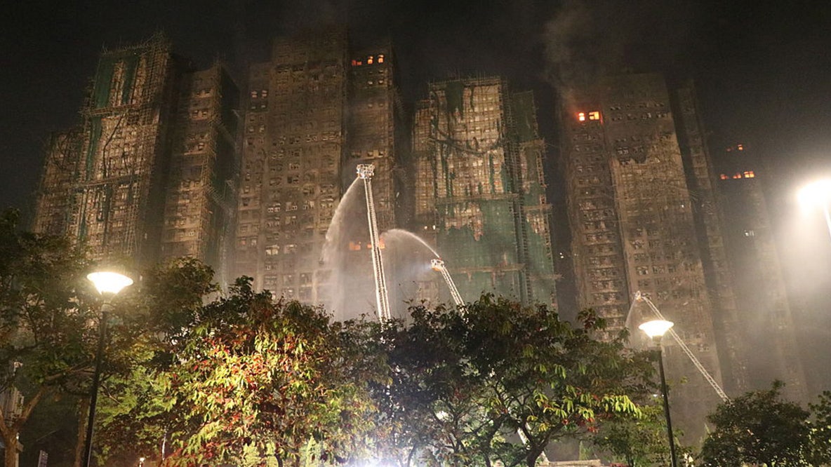 Death toll continues to rise in Hong Kong high-rise fire as firefighters battle blaze for 2nd day