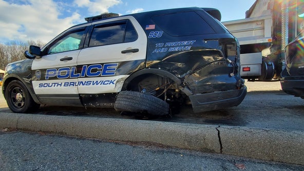 New Jersey officer escapes injury after distracted driver slams into patrol car: 'We were lucky'